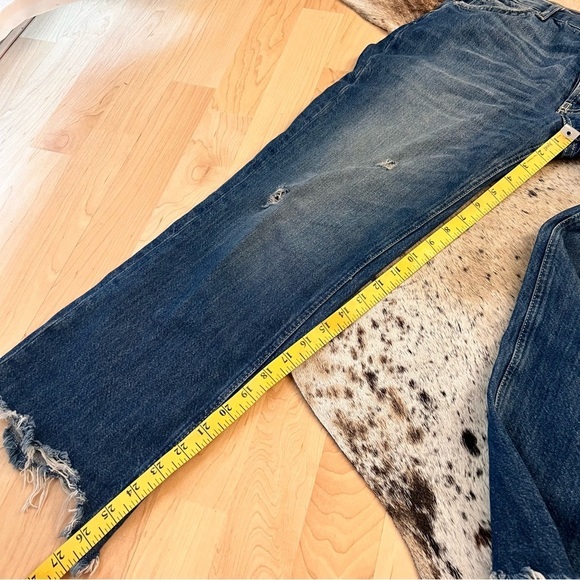 WE THE FREE Free People Distressed Straight Leg Cut Off Jeans Size 27 - Picture 6 of 8
